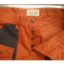 FREEWHEELERS UNION SPECIAL OVERALLS Deck Trousers Vintage Chino Cloth &times; Jungle Cloth 1522018画像