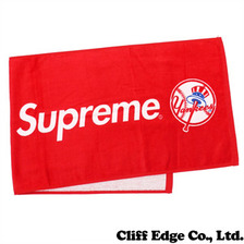 Supreme &times; New York Yankees Hand Towel RED画像