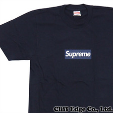 Supreme &times; New York Yankees Box Logo TEE NAVY画像