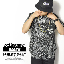 DOUBLE STEAL BLACK PAiSLEY SHiRT 753-35203画像
