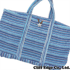 Sieste peau パイル トートバッグ L BLUE画像