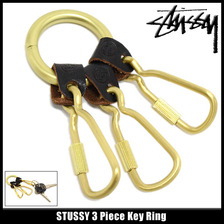 STUSSY 3 Piece Key Ring 138422画像