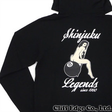 the POOL shinjuku &times; STUSSY &times; Fragment Design SHINJUKU LEGENDS SWEAT HOODIE画像