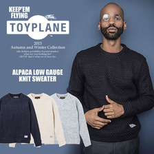 TOYPLANE ALPACA LOW GAUGE KNIT SWEATER TP15-FKN02画像