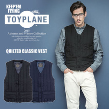 TOYPLANE QUILTED CLASSIC VEST TP15-FJK06画像