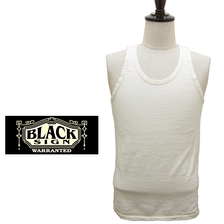 BLACK SIGN RIPPLE BORDER NO SLEEVE UNDERWEAR BSSN-15302B画像