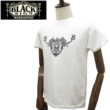 BLACK SIGN PRINT T-SHIRT "SKULL AND CHAIN" BSSN-15307B画像