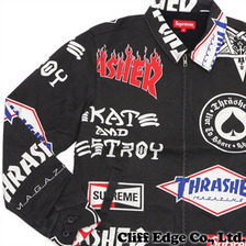 Supreme &times; Thrasher Work Jacket BLACK画像