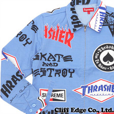 Supreme &times; Thrasher Work Jacket BLUE画像