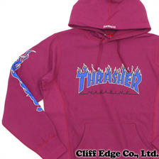 Supreme &times; Thrasher Pullover MAGENTA画像