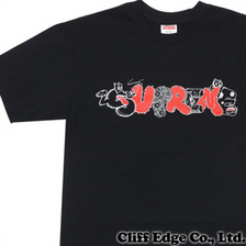 Supreme × Original Fake コラボ Tシャツ BLACK画像