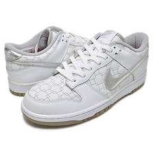 NIKE WMNS DUNK LOW wht/metlc slv-max orange 309324-103画像