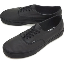 VANS CLASSICS AUTHENTIC DECON (PREMIUM LEATHER) BLACK/BLACK VN-018CGKM画像