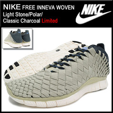 NIKE FREE INNEVA WOVEN Light Stone/Polar/Classic Charcoal Limited 579916-100画像