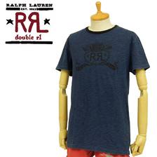 RRL インディゴ プリント Tシャツ画像