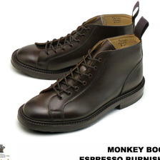 Tricker's M6077 Monkey Boots 7Hole Lace Up Boots Espresso Burnished画像