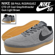 NIKE SB PAUL RODRIGUEZ CTD LR Cool Grey/Anthracite/Gum Light Brown 677245-005画像