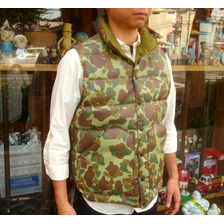 RAINBOW COUNTRY × PORKY'S LEATHER DOWN VEST “Duck Hunter Special”画像