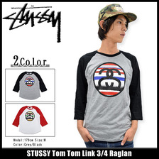 STUSSY Tom Tom Link 3/4 Raglan 114818画像