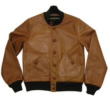 STUDIO D'ARTISAN Horse Hide x Cow Hide A-1 Type Salesman Leather Jacket 4353画像