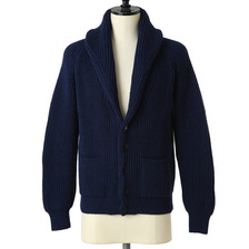 MAISON KITSUNE RIBBED-WOOL CARDIGAN画像