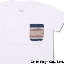 visvim Zushi Marina Exclusive BLANCKET POCKET TEE WHITE/INDIGO画像