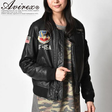 AVIREX LADISE LEATHER MA-1"STREAK EAGLE" 6251031画像