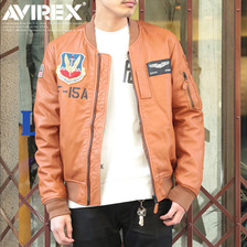 AVIREX LEATHER MA-1"STREAK EAGLE" 6151098画像
