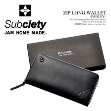 Subciety × JAM HOME MADE ZIP LONG WALLET -PAISLEY- 10316画像