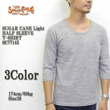 Sugar Cane Light HALF SLEEVE T-SHIRT SC77145画像