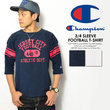 Champion 3/4 SLEEVE FOOTBALL T-SHIRT C3-G404画像