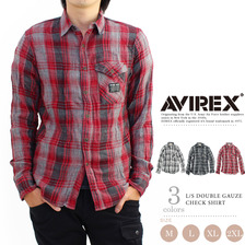 AVIREX L/S DOUBLE GAUZE CHECK SHIRT 6155157画像