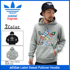 adidas Originals Label Sweat Pullover Hoodie AC0485/AC0486画像