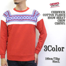 CHESWICK COTTON FLEECESNOW SEEAT CREW CH67071画像