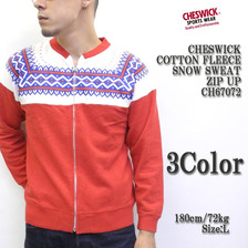 CHESWICK COTTON FLEECE SNOW SWEAT ZIP UP CH67072画像