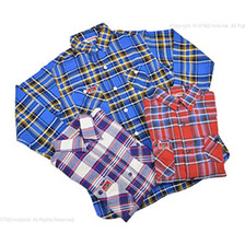 CAT'S PAW ツイルチェック L/S ワークシャツ CP27057画像
