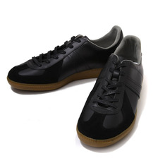 GERMAN TRAINER LOW CUT SHOES -BLACK- 1183-3画像