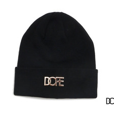DOPE METAL LOGO BEANIE BLACK画像