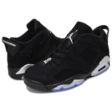 NIKE AIR JORDAN 6 RETRO LOW BLACK/METALLIC SILVER-WHITE 304401-003画像