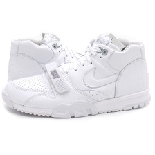 NIKE &times; Fragment Design AIR TRAINER 1 MID SP WHITE/WHITE-WOLF GREY 806942-110画像
