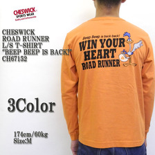 CHESWICK ROAD RUNNER LONG SLEEVE TEE SHIRT BEEP BEEP IS BACK! CH67152画像