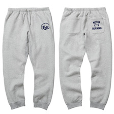 FUCT SSDD MOTOR CITY BURNING SWEAT PANTS (GRAY) 7204画像