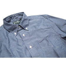 GITMAN VINTAGE L/S REGULAR FIT B.D. CHAMBRAY SHIRTS blue画像