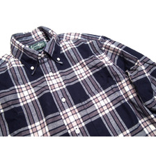 GITMAN VINTAGE L/S REGULAR FIT B.D. ARCHIVE FLANNEL CHECK SHIRTS navy画像