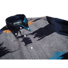 GITMAN VINTAGE L/S REGULAR FIT B.D. SANTA Fe FLANNEL SHIRTS navy画像