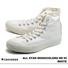 CONVERSE ALL STAR MONOCOLORS ND HI WHITE 1CJ893画像