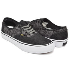 VANS AUTHENTIC ''S'' (MISTER CARTOON) BLACK / GOLD VN-0EFPGJM画像