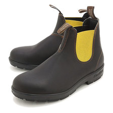 Blundstone サイドゴアブーツ スムースレザー スタウトブラウン/レモン BS1436326画像