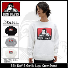 BEN DAVIS Gorilla Logo Crew Sweat I-5780307画像