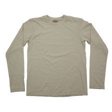 LOOP & WEFT ムラ糸 吊り編み天竺 クラシックリブ ロングスリーブ Tシャツ LRC1015画像